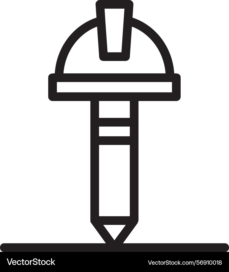 Pen linear style icon design vector image