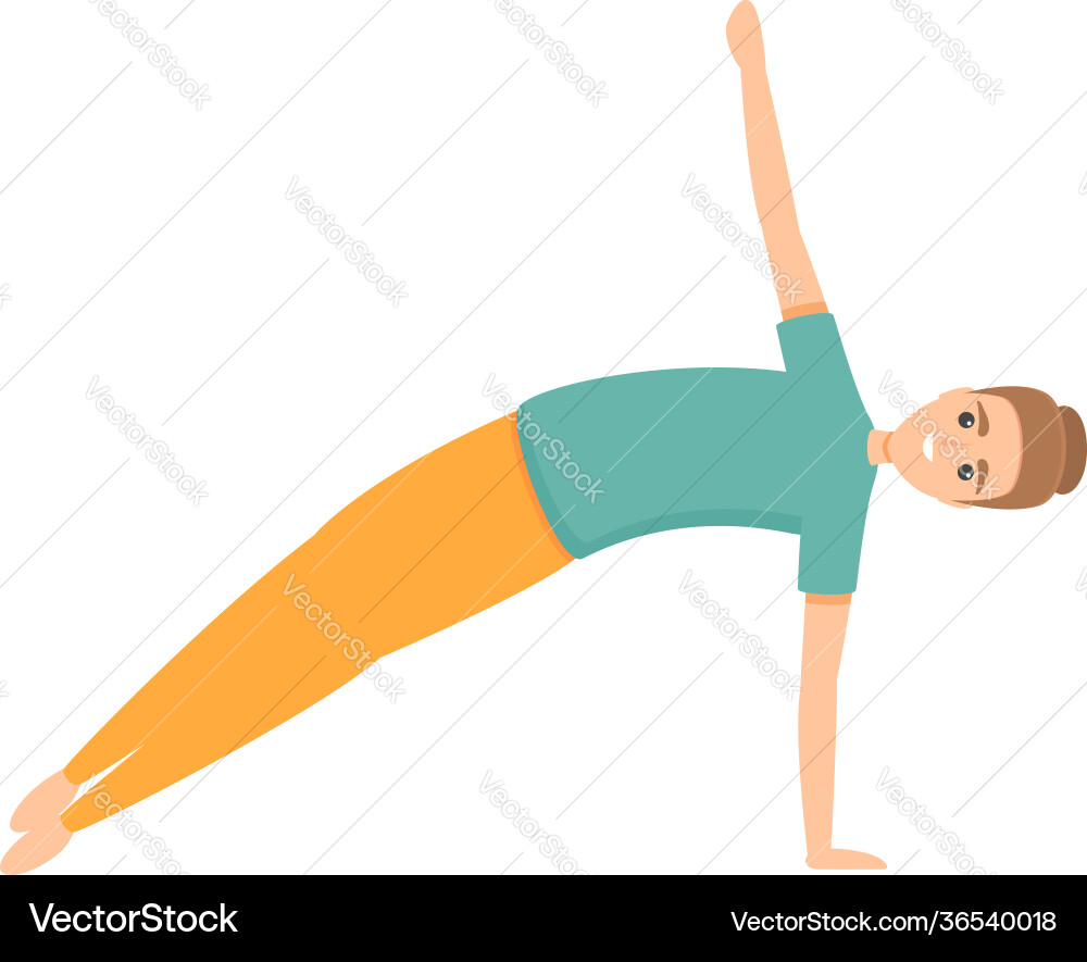 Pilates flexible icon cartoon style Pilates flexible icon cartoon style vector image