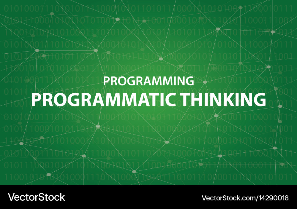 Programming programmatic thinking concept vector image
