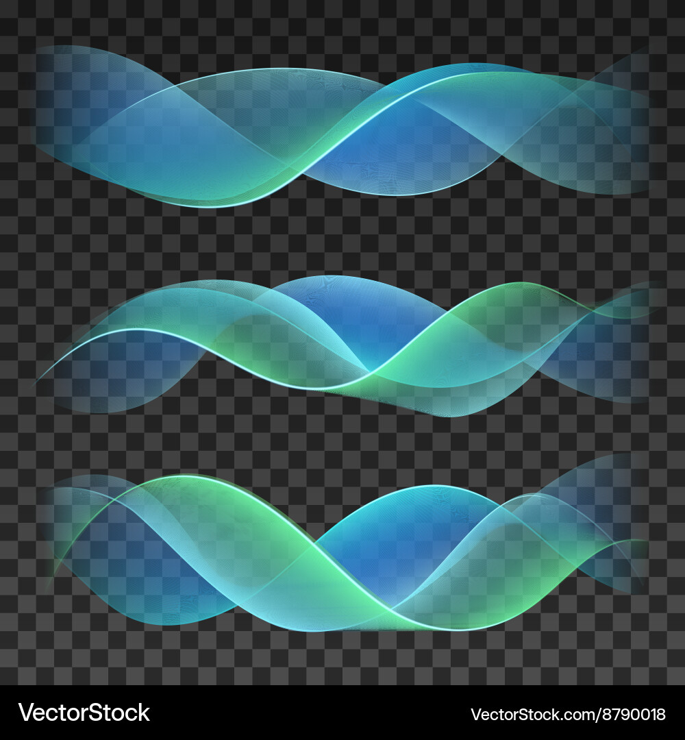 Smooth Wave Pattern on Checkered Background vector image