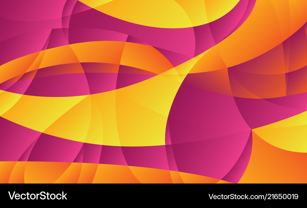Abstract curve geometric gradient shapes Vector Image