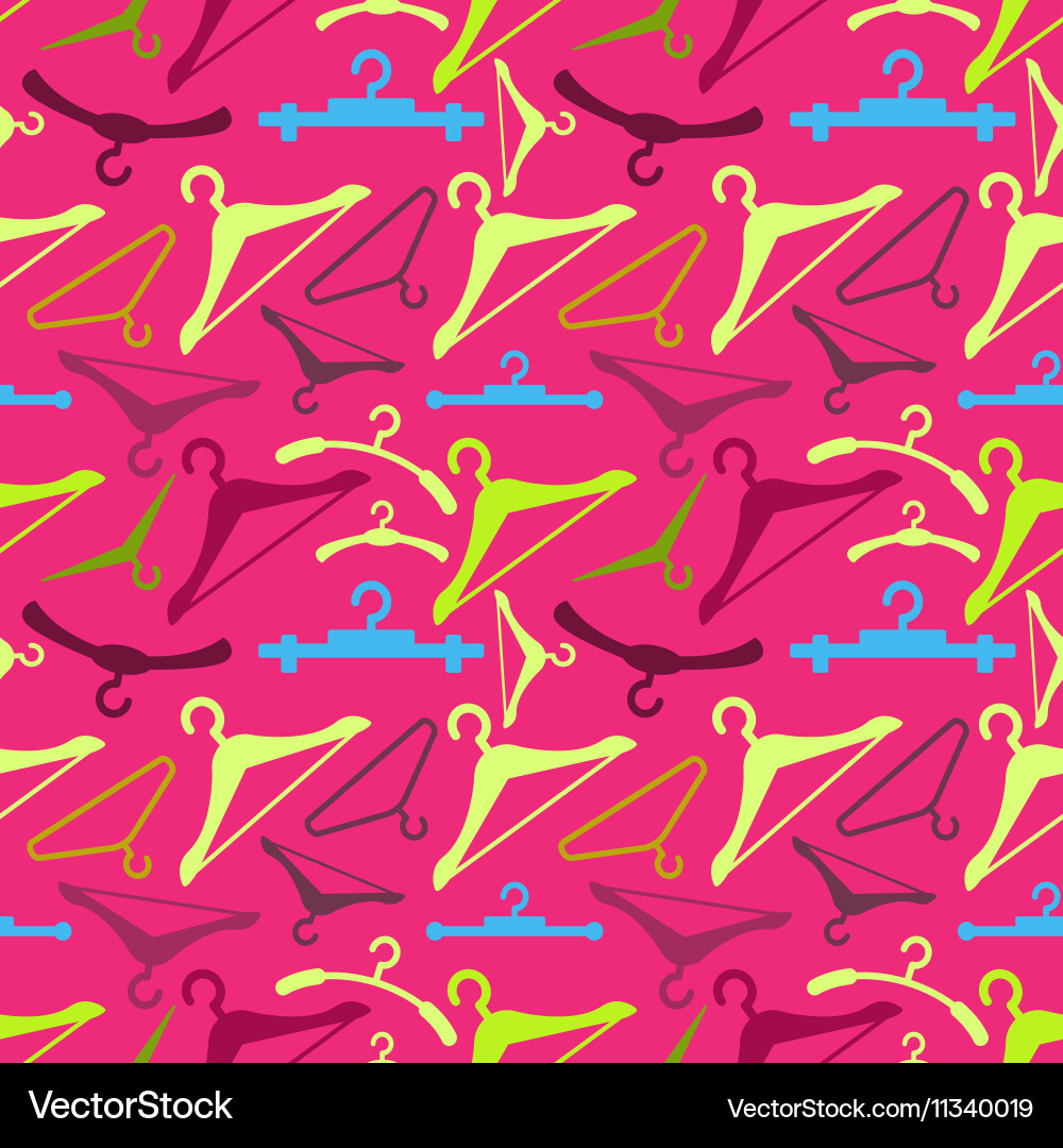 Abstract hanger seamless pattern or background vector image
