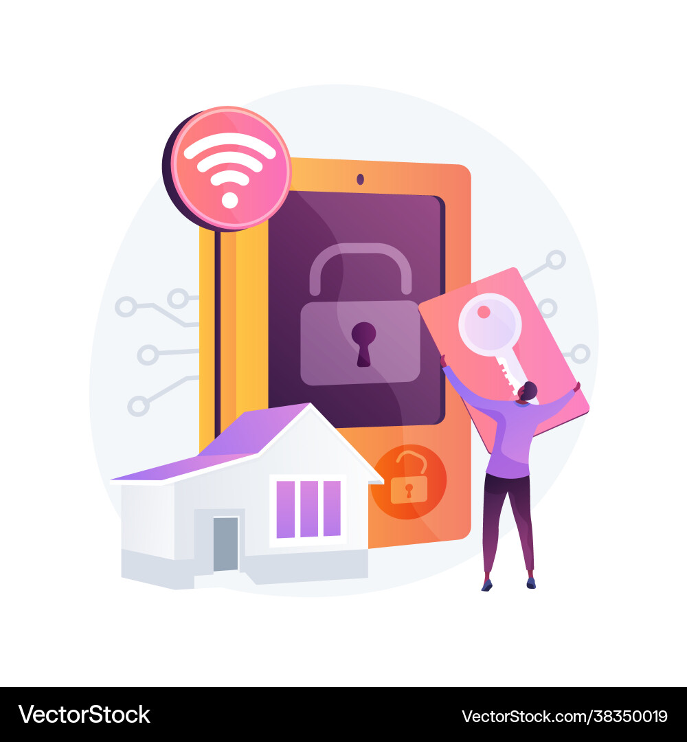 Access control system abstract concept Access control system abstract concept vector image