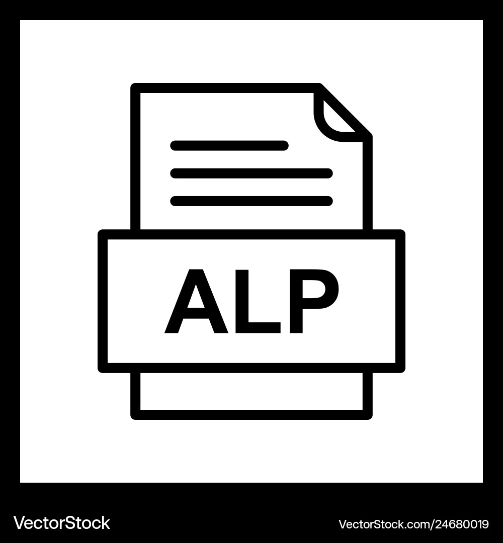 Alp file document icon Vector Image