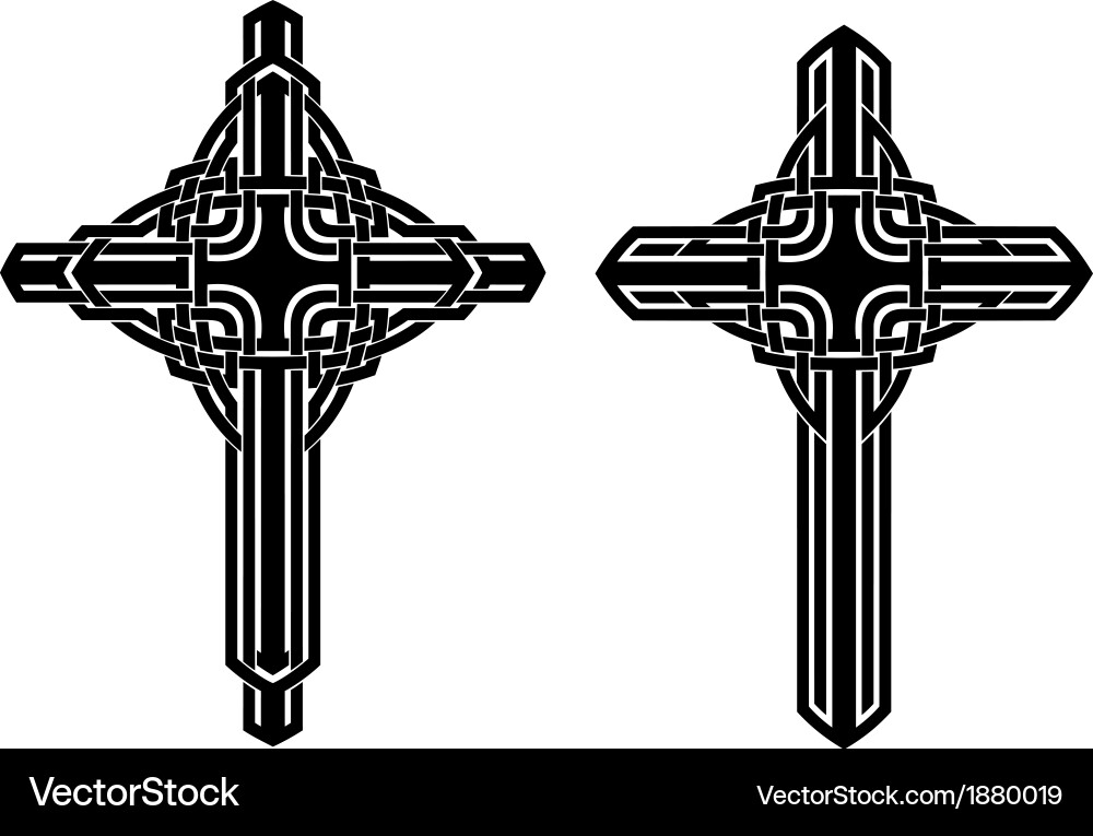Celtic Cross Ornament vector image