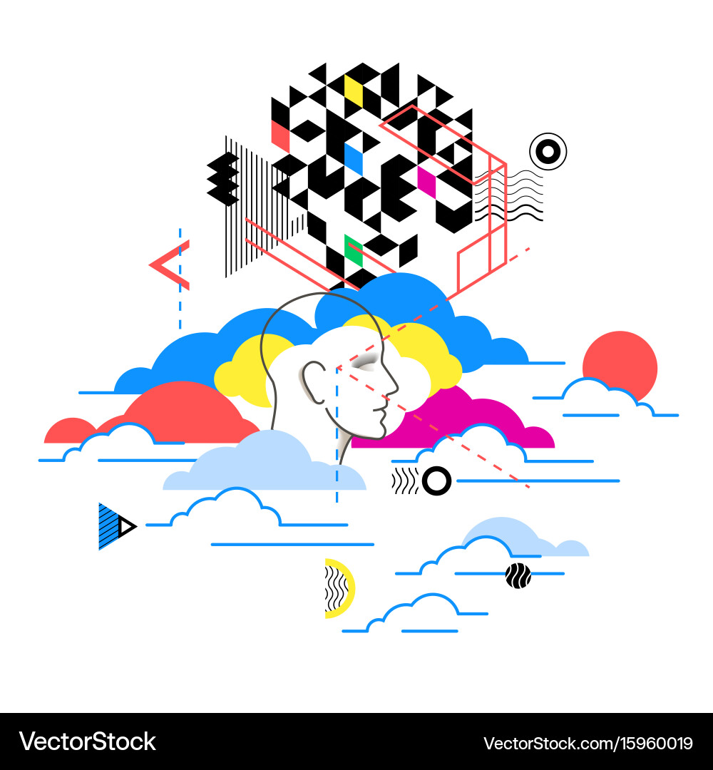 Cloud computing services technology metaphor web Vector Image