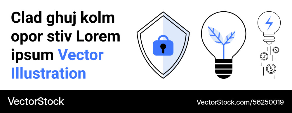 Cybersecurity and innovation concepts with shield Cybersecurity and innovation concepts with shield vector image