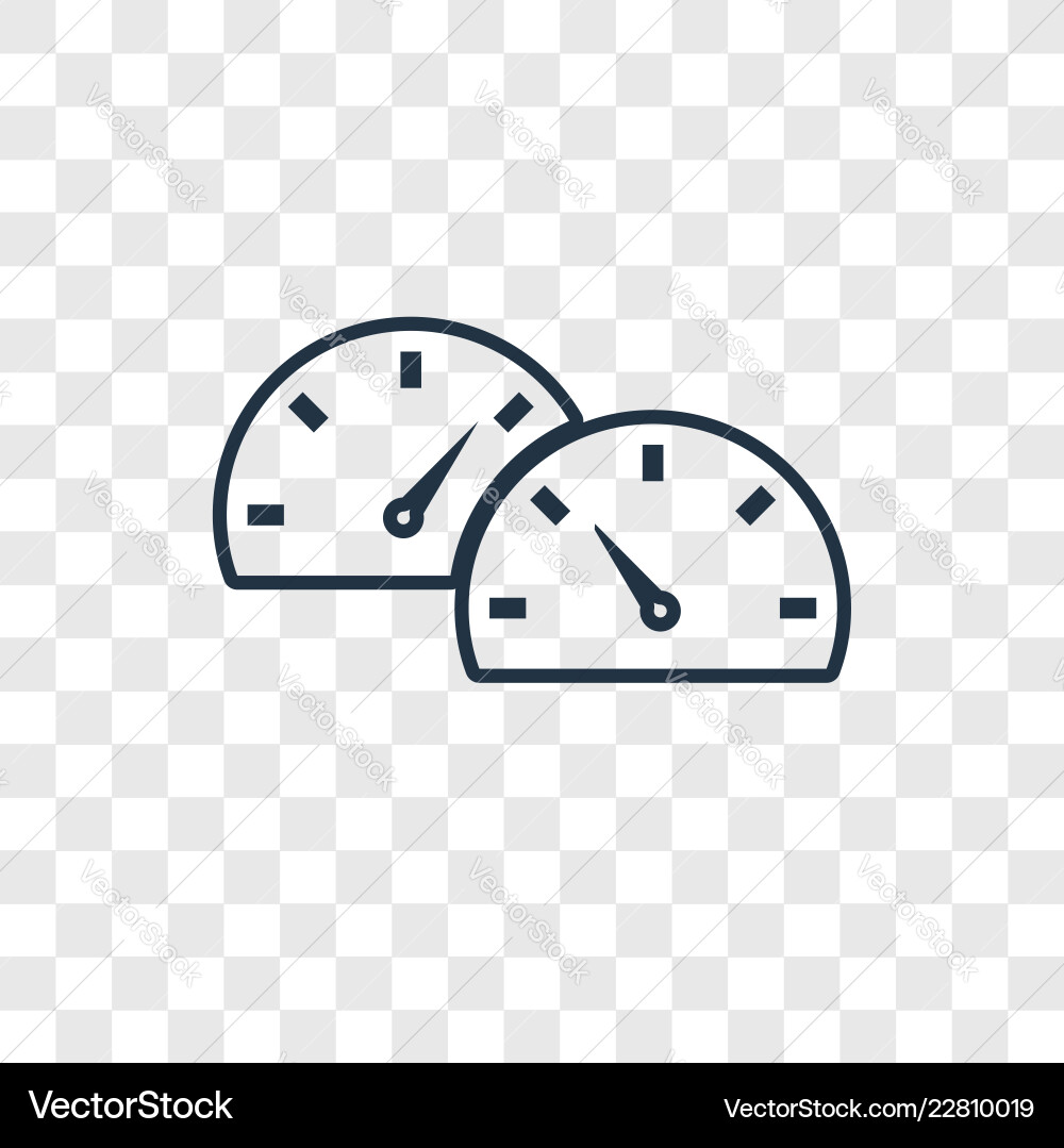 Dashboard concept linear icon isolated Dashboard concept linear icon isolated vector image