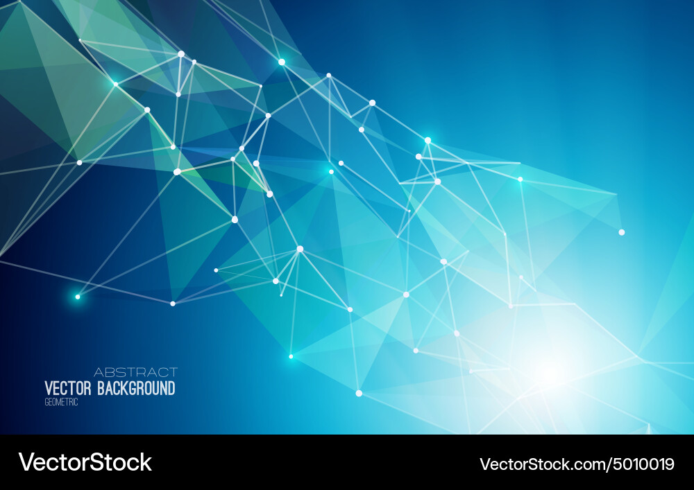 Dynamic Geometric Background vector image