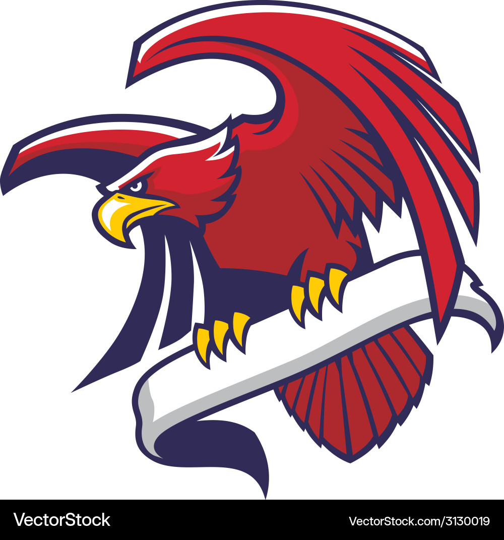 Eagle hold a sign Royalty Free Vector Image - VectorStock