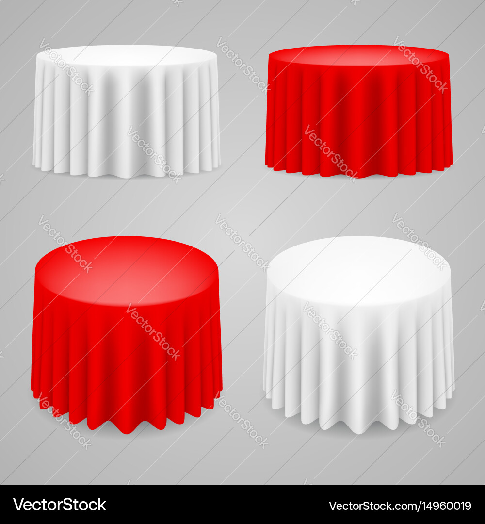 Elegant White Table Setting vector image