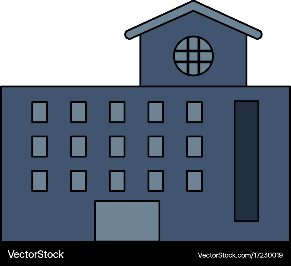 Factory building icon image vector image