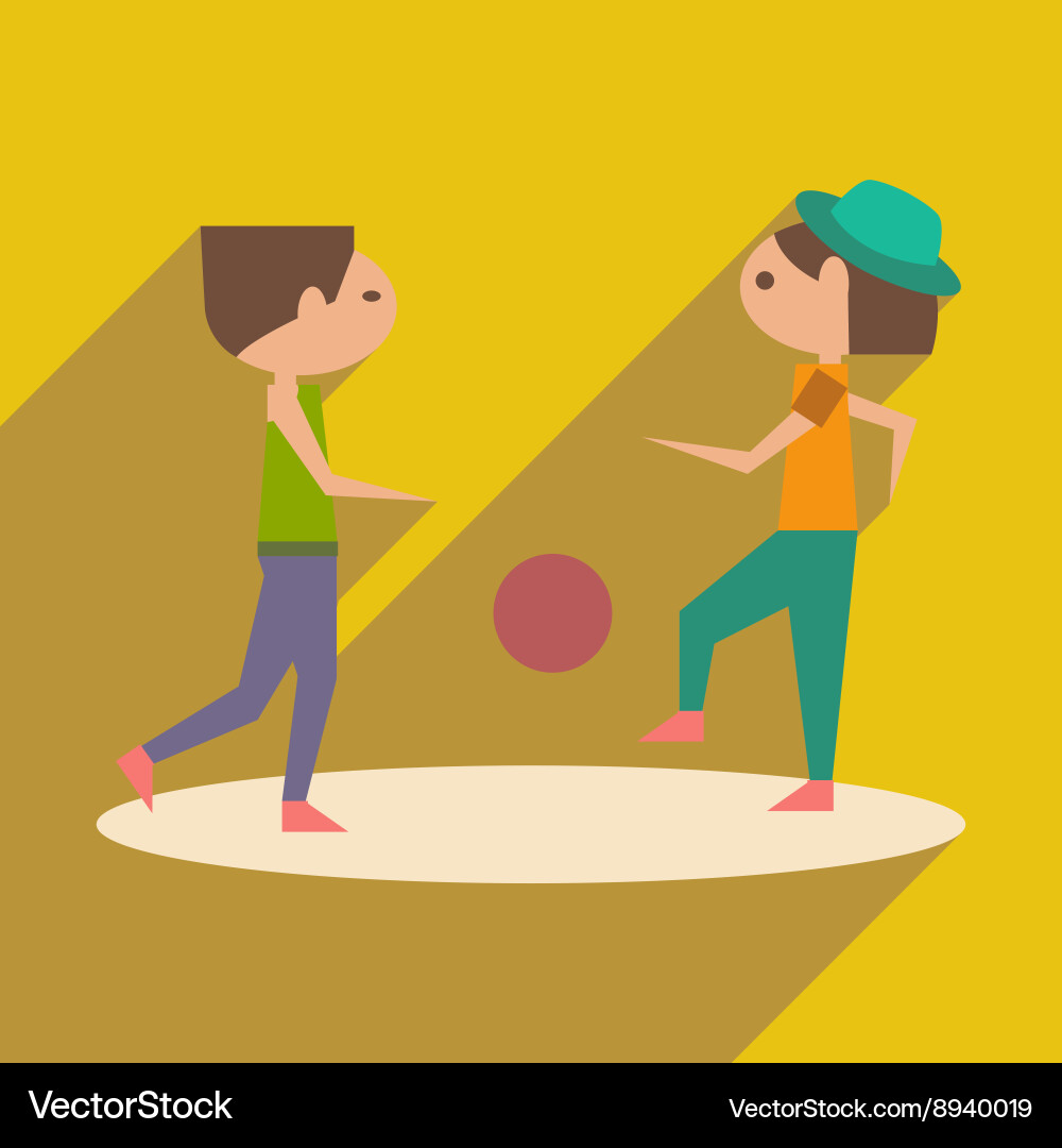Flat with shadow icon and mobile application Vector Image