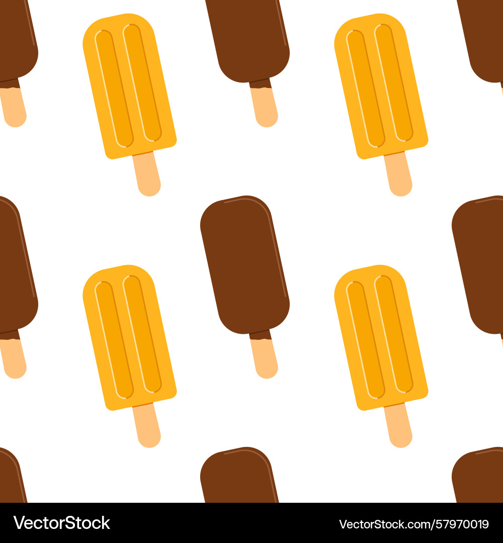 Ice cream seamless pattern for print Ice cream seamless pattern for print Vector Image