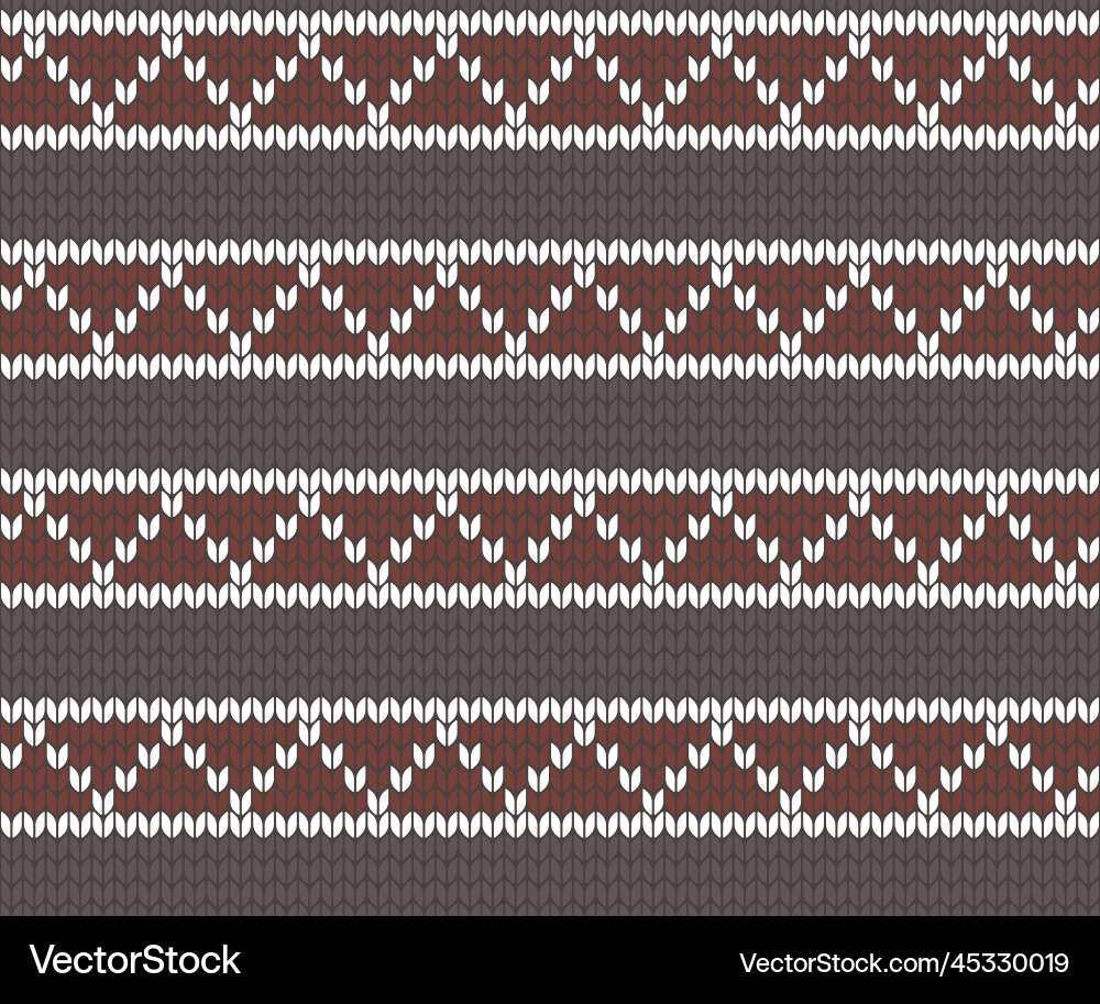 Knitted Zigzag Pattern Background Vector Image