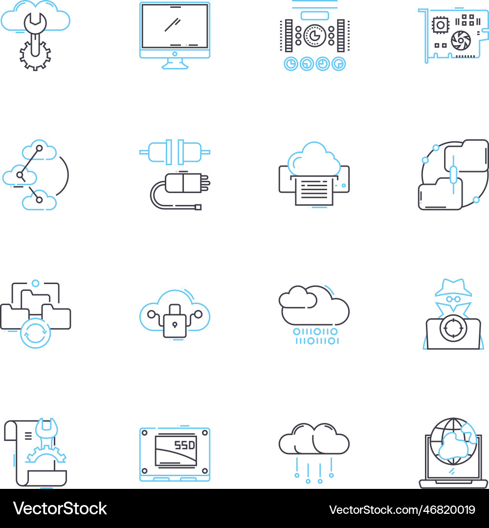 Mobile device linear icons set smartph tablet Mobile device linear icons set smartph tablet vector image