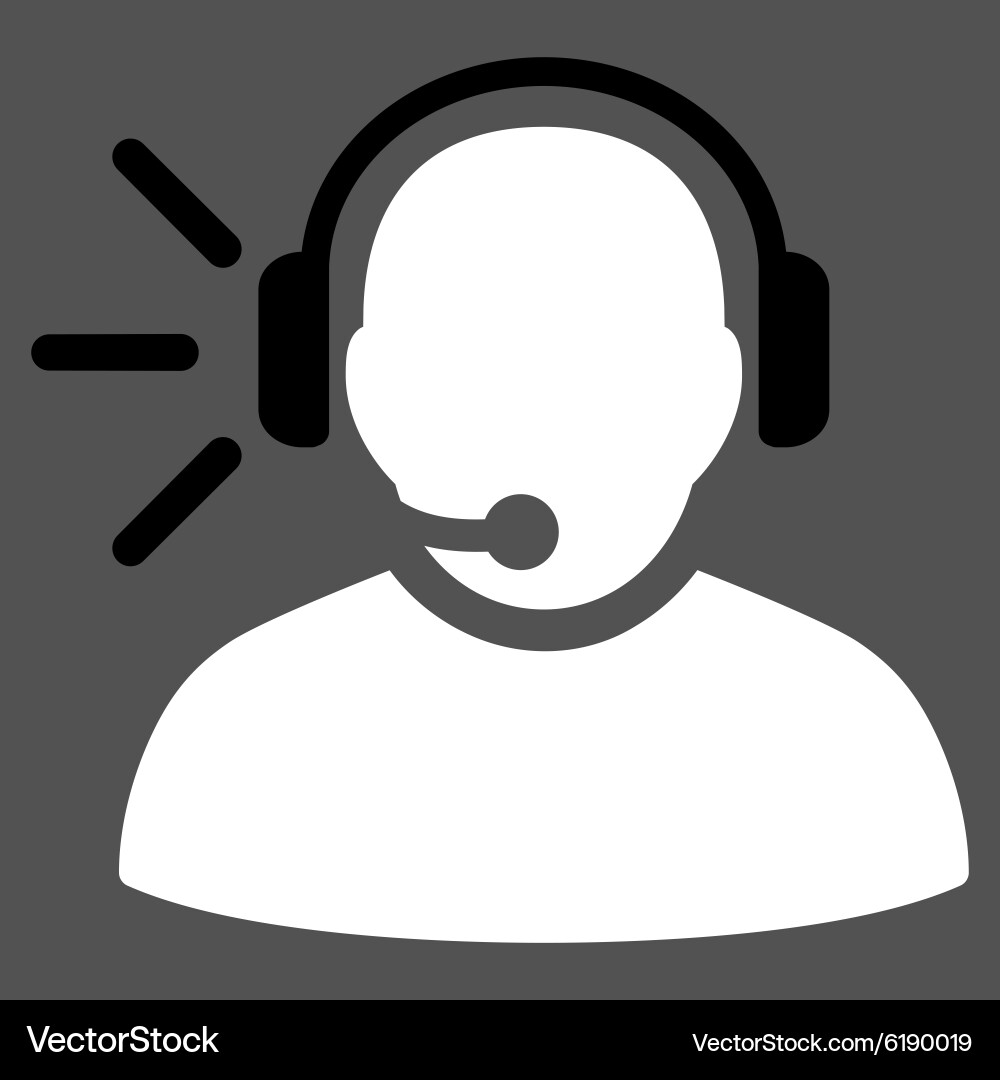 Operator message icon vector image