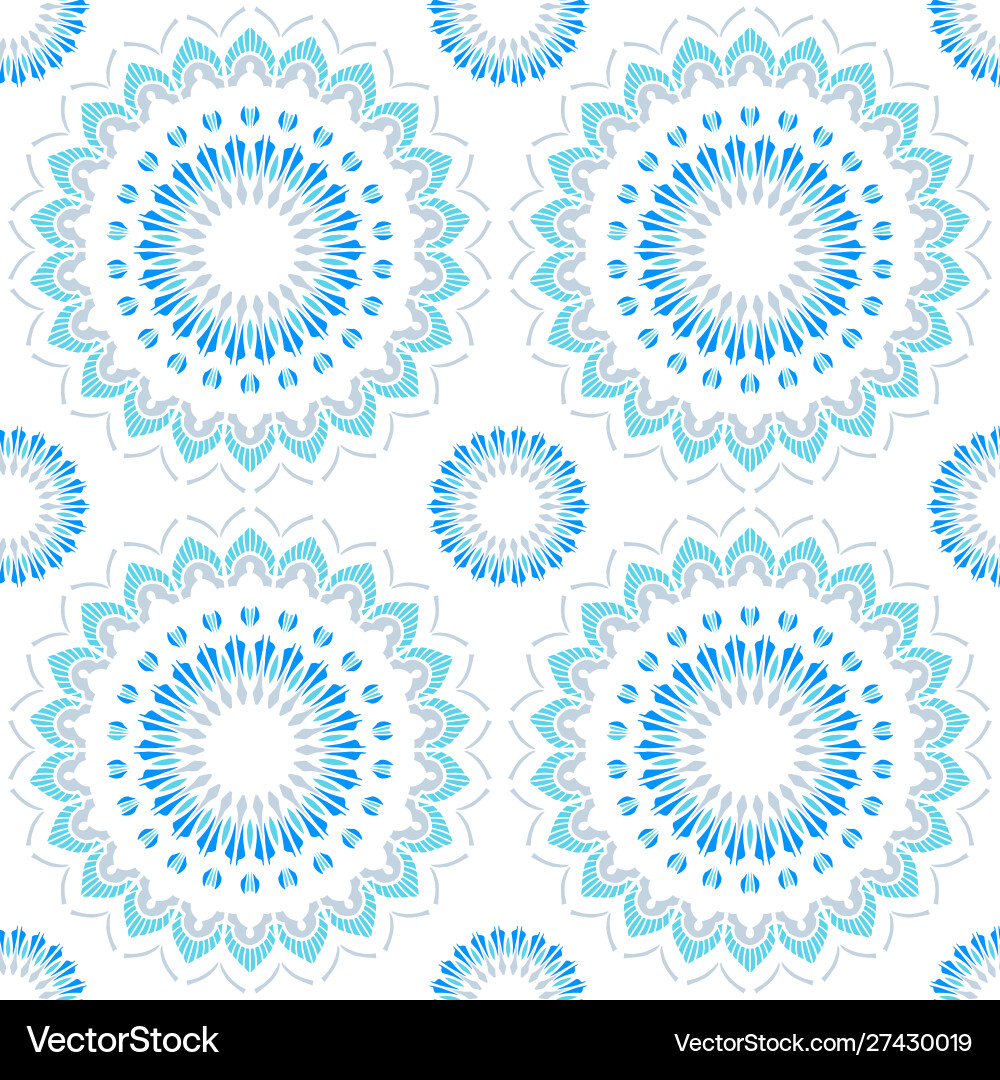 Seamless pattern with mandala Seamless pattern with mandala vector image