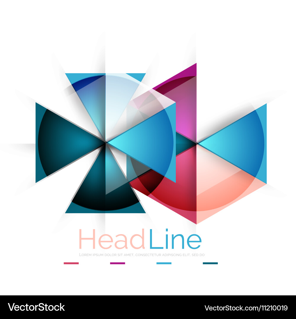 Triangle abstract background Vector Image