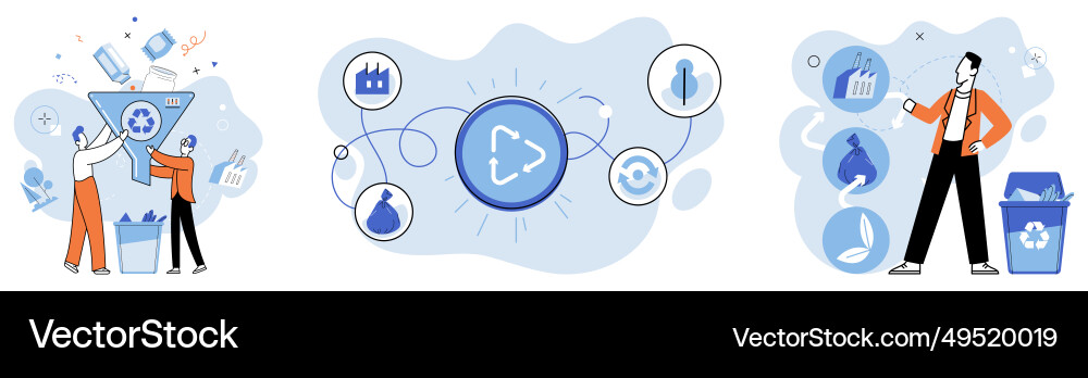 Waste disposal it contributes to pollution Vector Image