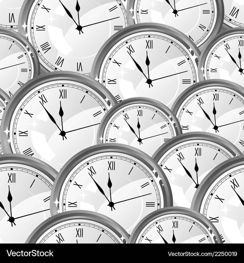Watch Pattern - Clockwork Texture vector image