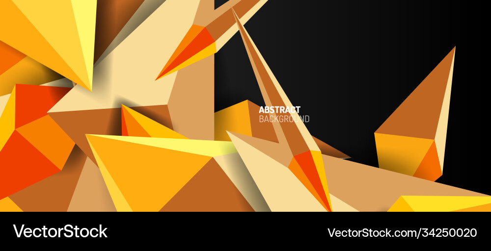 3d low poly abstract shape background 3d low poly abstract shape background vector image