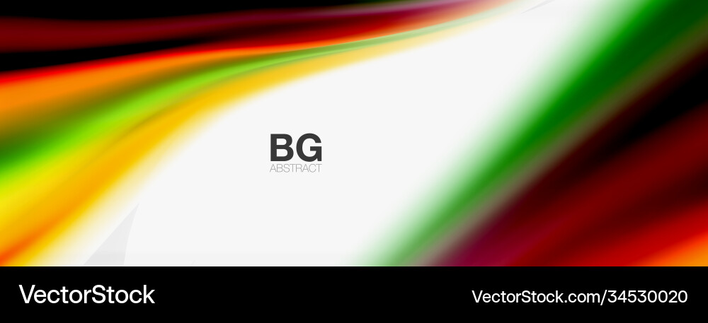Abstract background smooth flowing lines blurred Vector Image