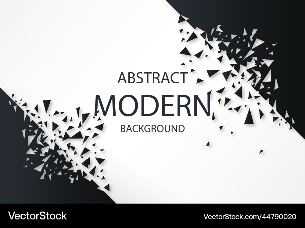 Abstract background with broken shapes design Abstract background with broken shapes design Vector Image