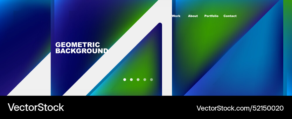 Colorful fluid gradient triangles and squares web Colorful fluid gradient triangles and squares web vector image