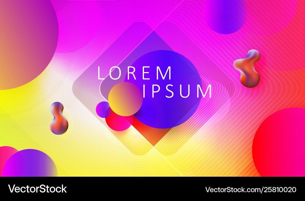 Light red abstract design with oval geometric Vector Image