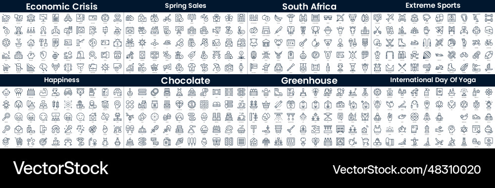 Linear style icons pack in this bundle include Linear style icons pack in this bundle include vector image