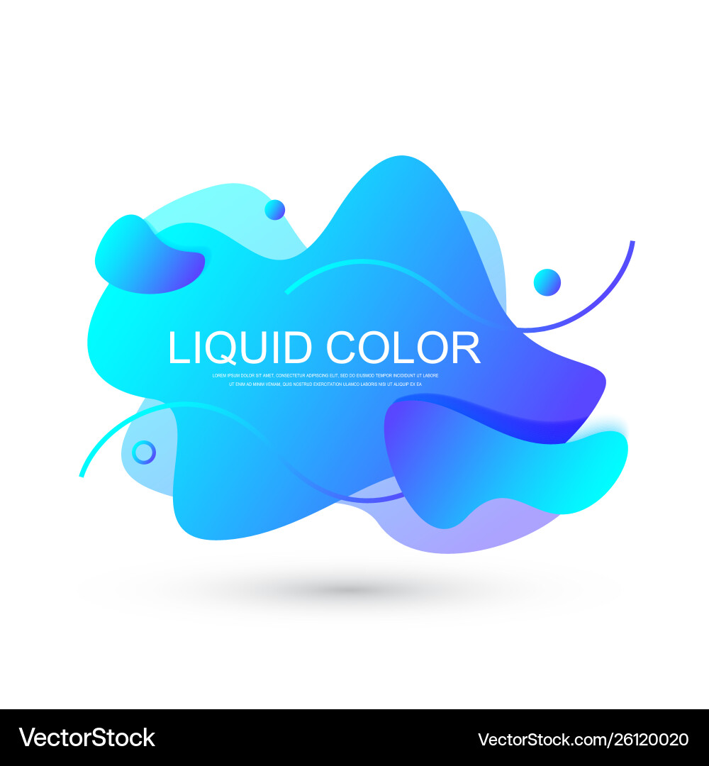 Modern minimal liquid gradient splashes Modern minimal liquid gradient splashes Vector Image