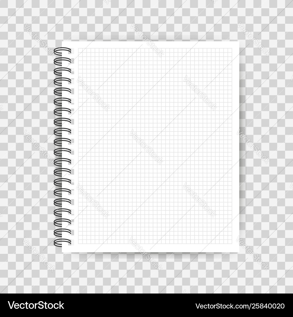 Notebook mockup with place for your image text Vector Image