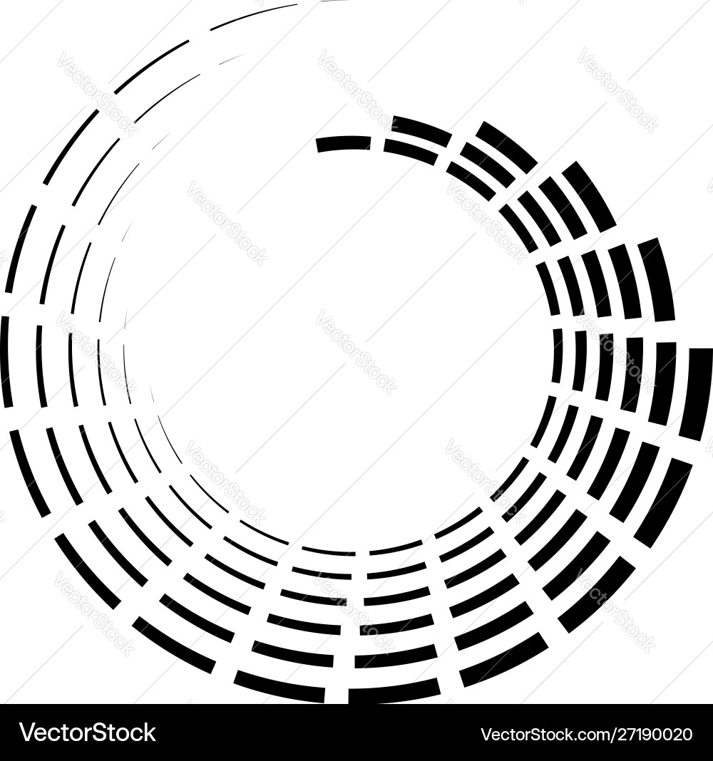 Rotating Segmented Circle - Vortex vector image