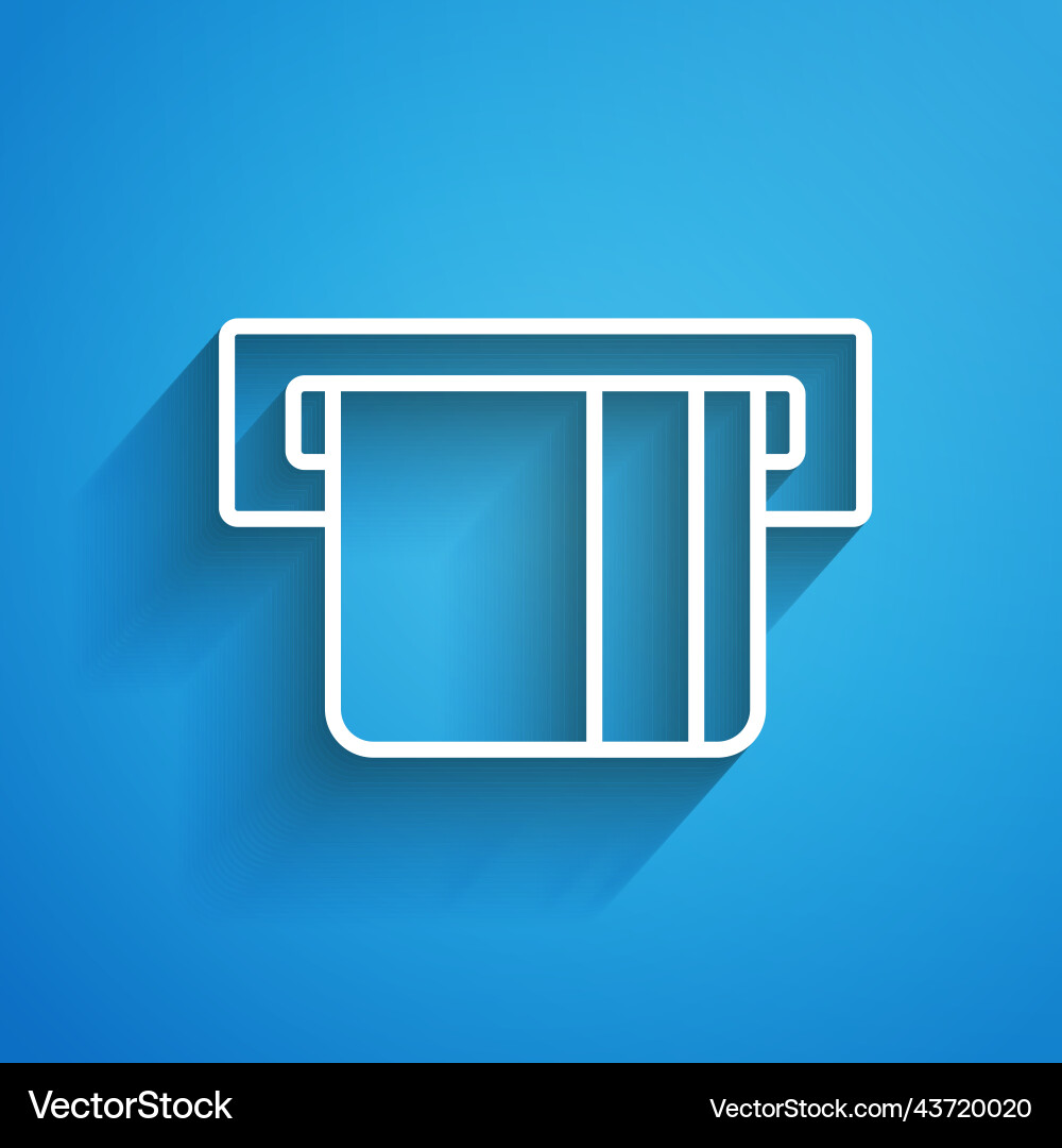 White line credit card inserted in reader White line credit card inserted in reader vector image