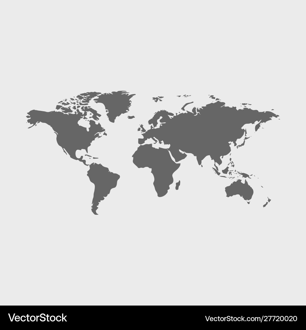 World map background simple design World map background simple design vector image