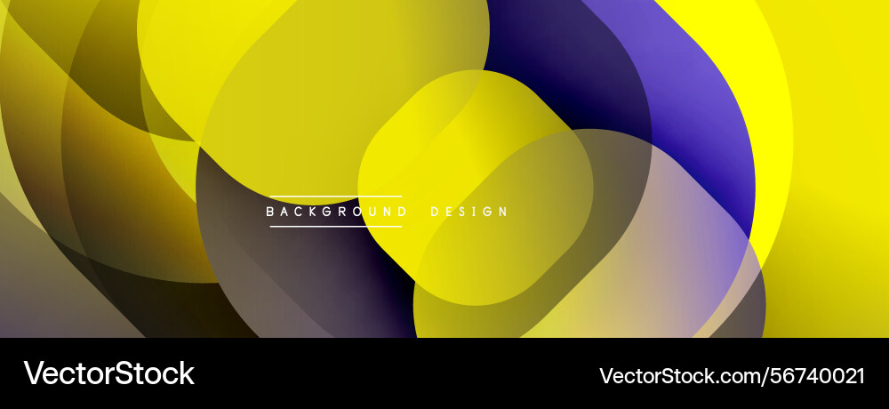 Abstract design features overlapping yellow Abstract design features overlapping yellow vector image