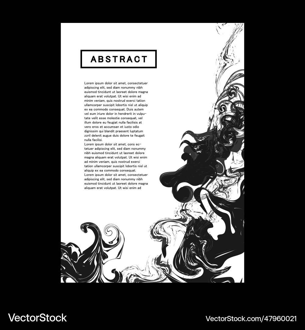 Black and white background with abstract texture Vector Image