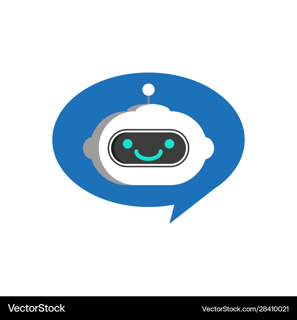 Chatbot icon simple Chatbot icon simple vector image