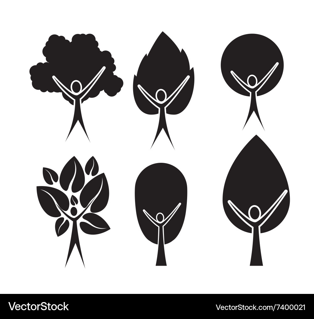 Conceptual tree design vector image