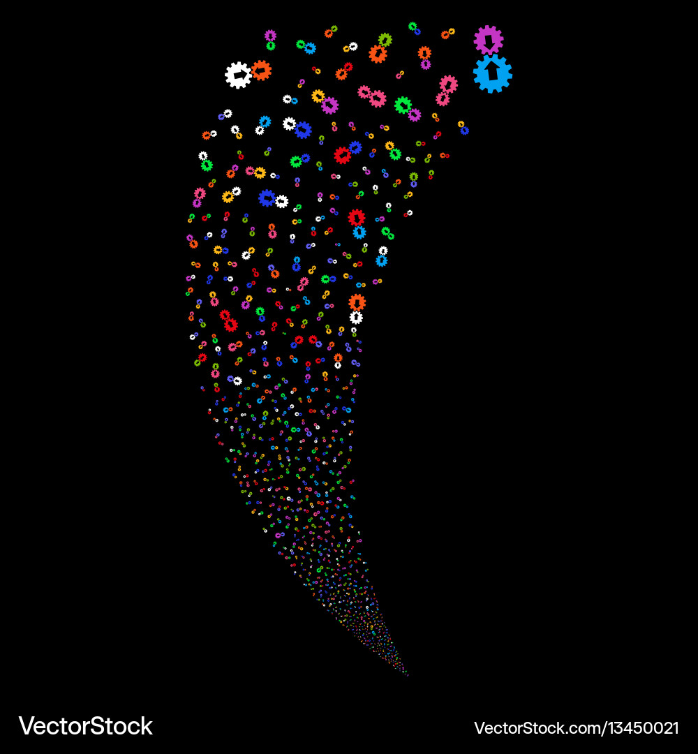 Integration random stream Integration random stream vector image