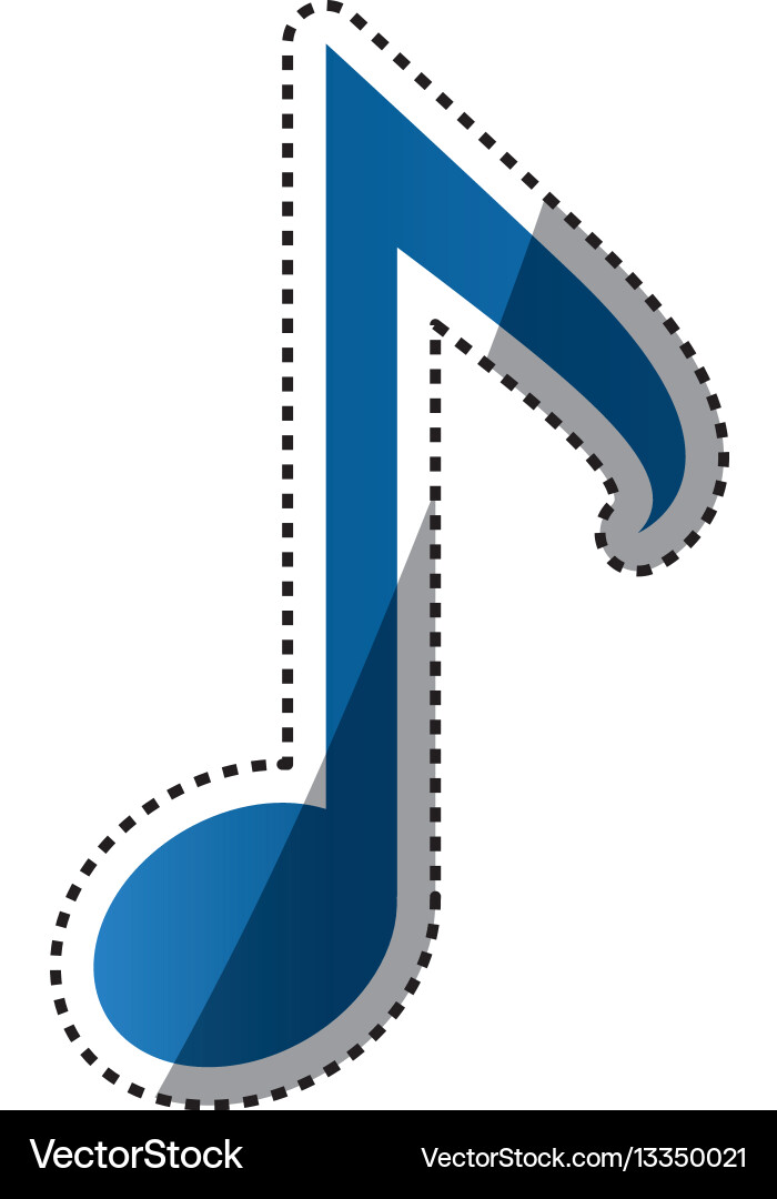 Music note symbol Royalty Free Vector Image - VectorStock