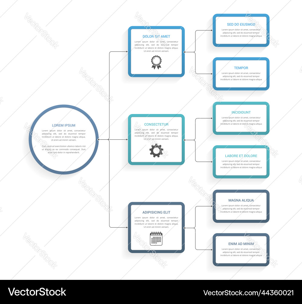 Process Flowchart Template vector image