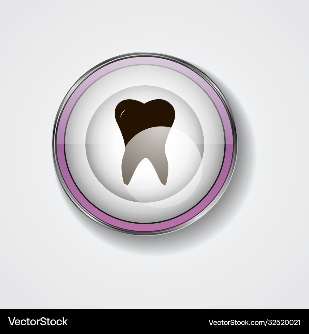 Tooth on a blue background Royalty Free Vector Image