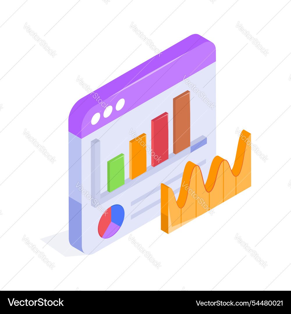 Web analytics vector image