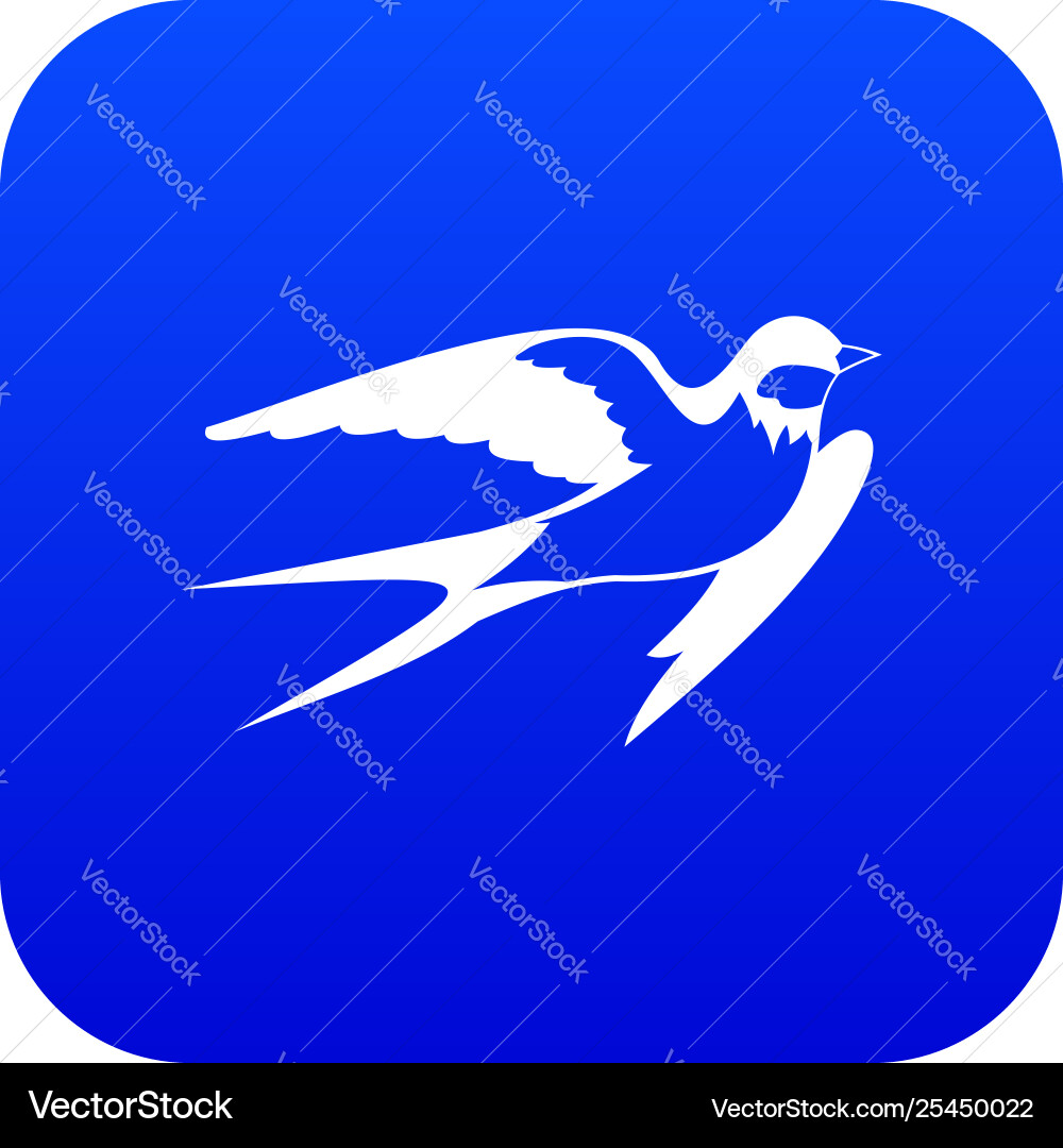 Barn swallow icon digital blue – Royalty-Free Vector | VectorStock, image size:1000x1080