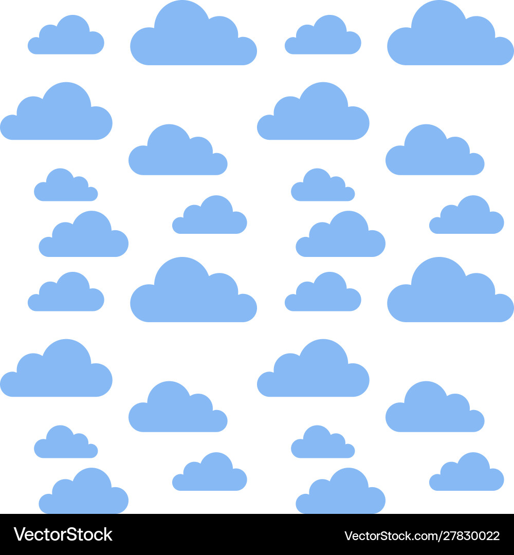 Blue cloud pattern Vector Image