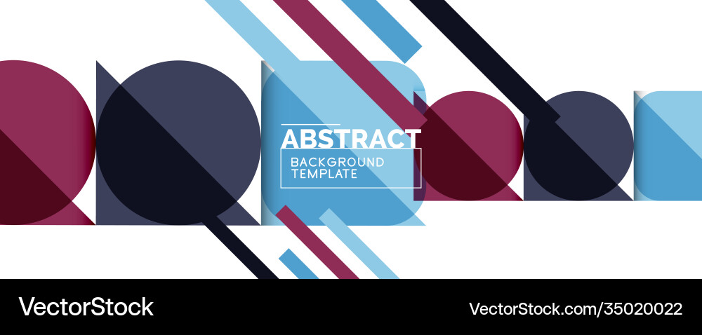 Clean minimal geometric abstract background Vector Image