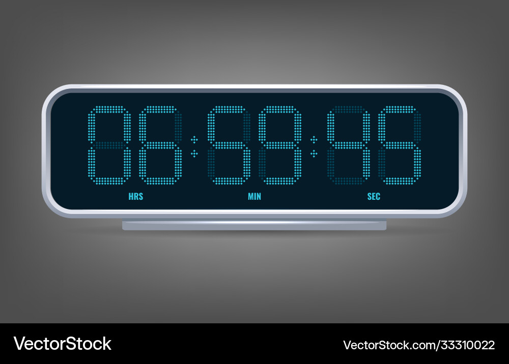 Digital Clock Display vector image