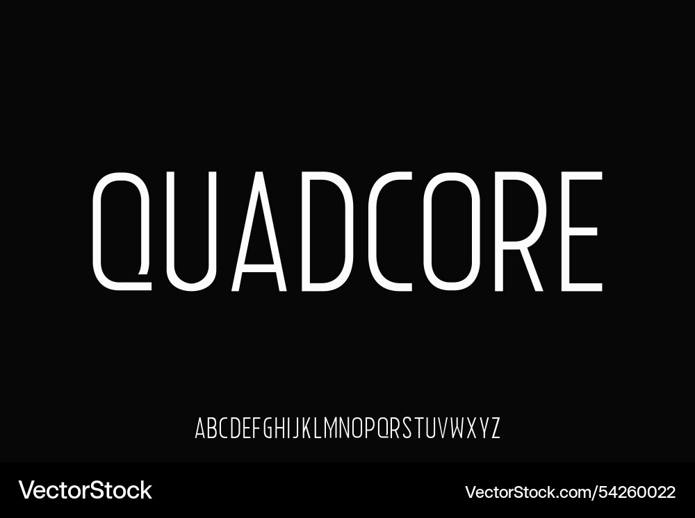 Display modern alphabet font design suitable vector image
